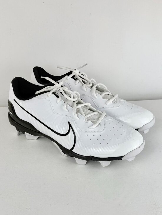 Men\'s 12 Nike Alpha Huarache 4 Keystone Baseball Cleats White Black DJ6524-101 main image 8
